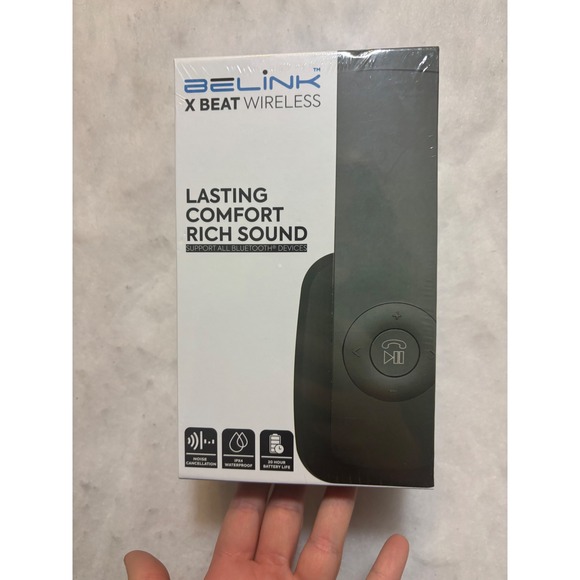 BELINK X BEAT WIRELESS Earbuds Noise Canceling IPX4 Wtrproof 20 Hr Battery Life
